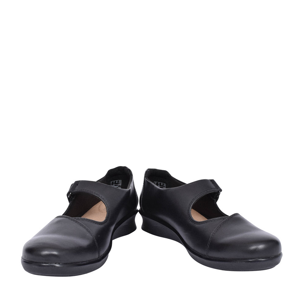 Ladies Hope Henley Leather D-fit Mary Jane Shoe In Black