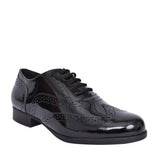 Girls Kada Laced Brogue In Blk Patent