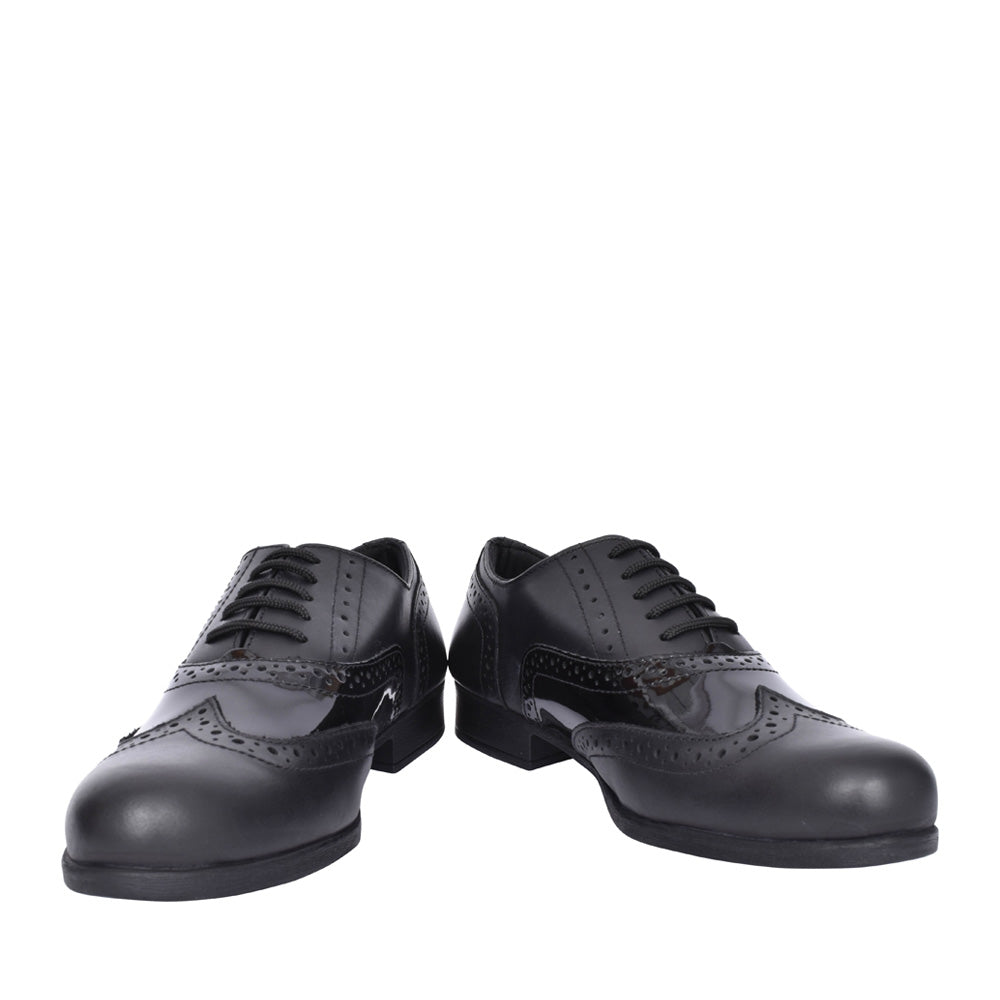 Girls Kada Laced Brogue In Black Interest