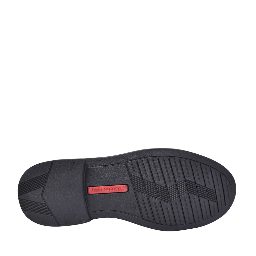 Boys Tim Leather Laced Shoe In Black