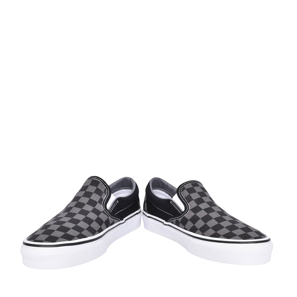 Unisex Bp Slip-on Checkerboard Shoe In Pewter