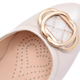 Ladies 6199 G-fit Court Shoe In Beige