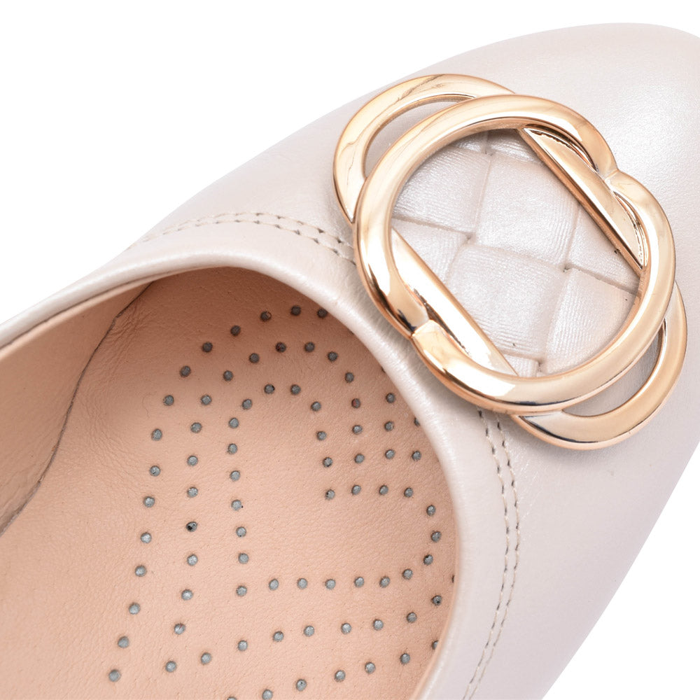 Ladies 6199 G-fit Court Shoe In Beige