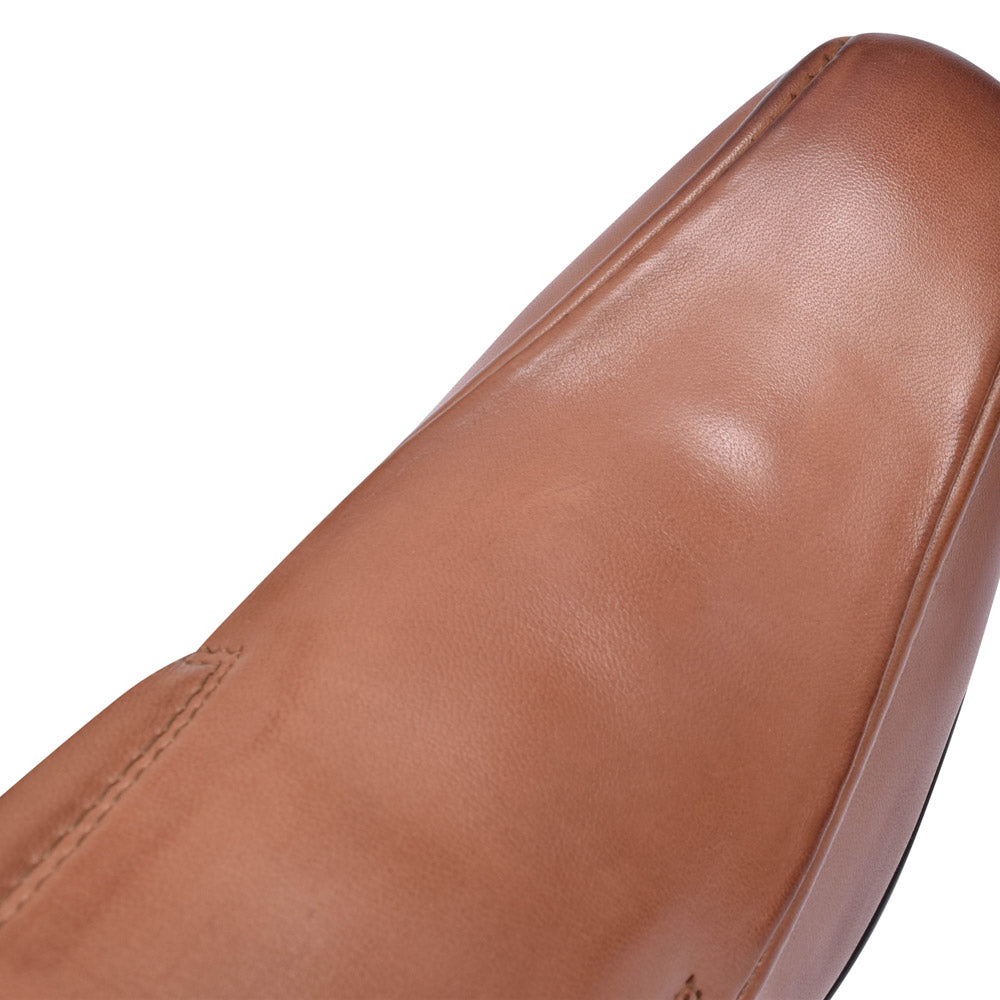 Mens Deegan Leather Slip-on Shoe In Tan