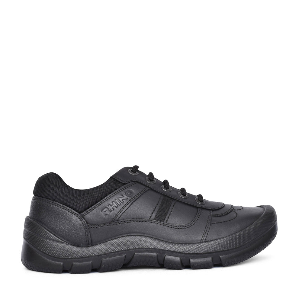 Boys Rhino Sherman Leather Velcro Shoe In Kids G Fit