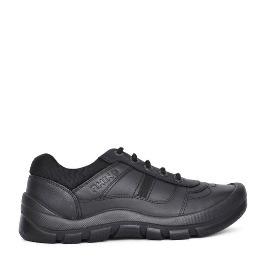 Boys Rhino Sherman Leather Velcro Shoe In Kids G Fit