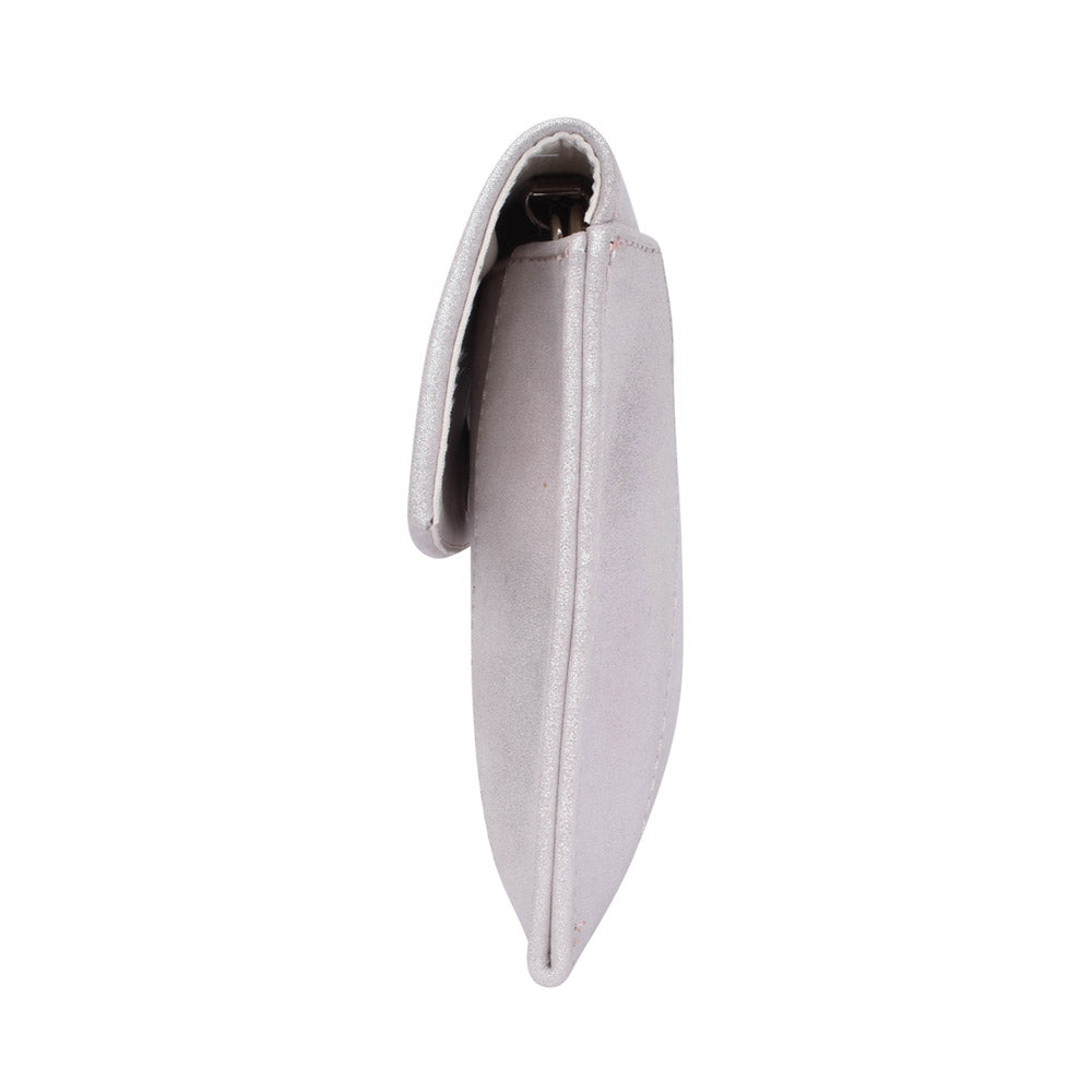 Ladies T1 Clutch Bag In Silver