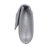 Ladies Aria Ulg019 Clutch Bag In Silver