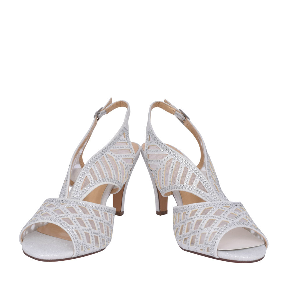 Ladies Uls262 Natalia Court Shoe In White
