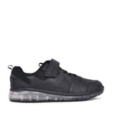 Boys Spark Beam Black Leather Trainer In Kids F Fit