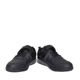 Boys Spark Beam Black Leather Trainer In Kids F Fit