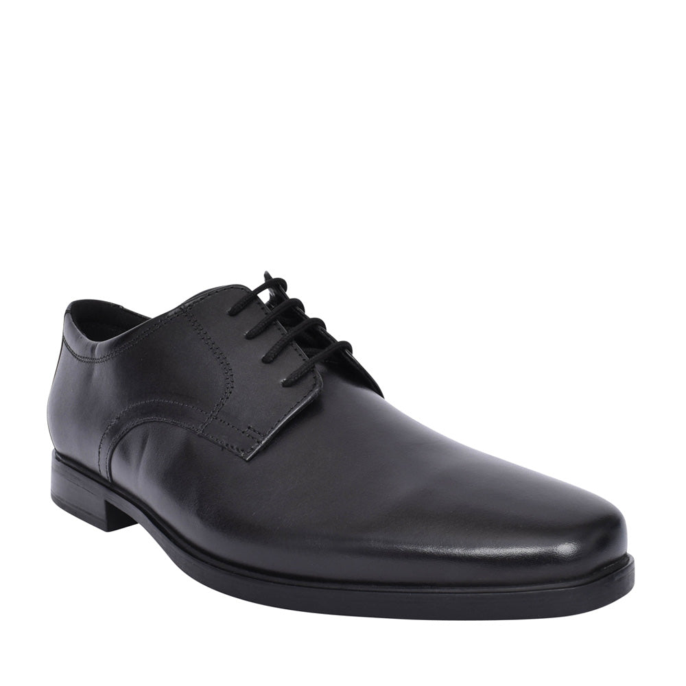 Mens Howard Walk H-fit Shoe In Blk Leather