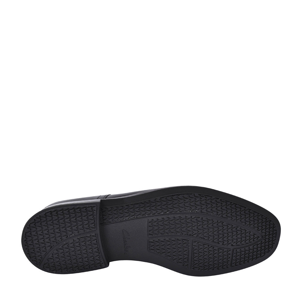 Mens Howard Walk H-fit Shoe In Blk Leather