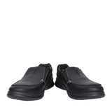 Mens Cotrell Free Leather G-fit Slip-on Shoe In Black