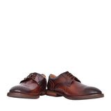 Mens Un Hugh Lace Leather G-fit Shoe In Brown