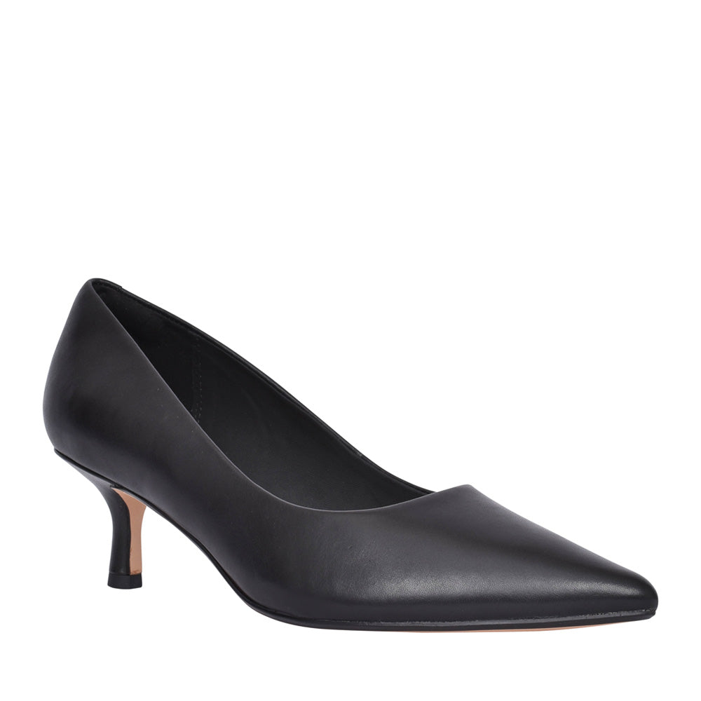 Ladies Violet55 Rae Leatherd-fit Court Shoe In Black