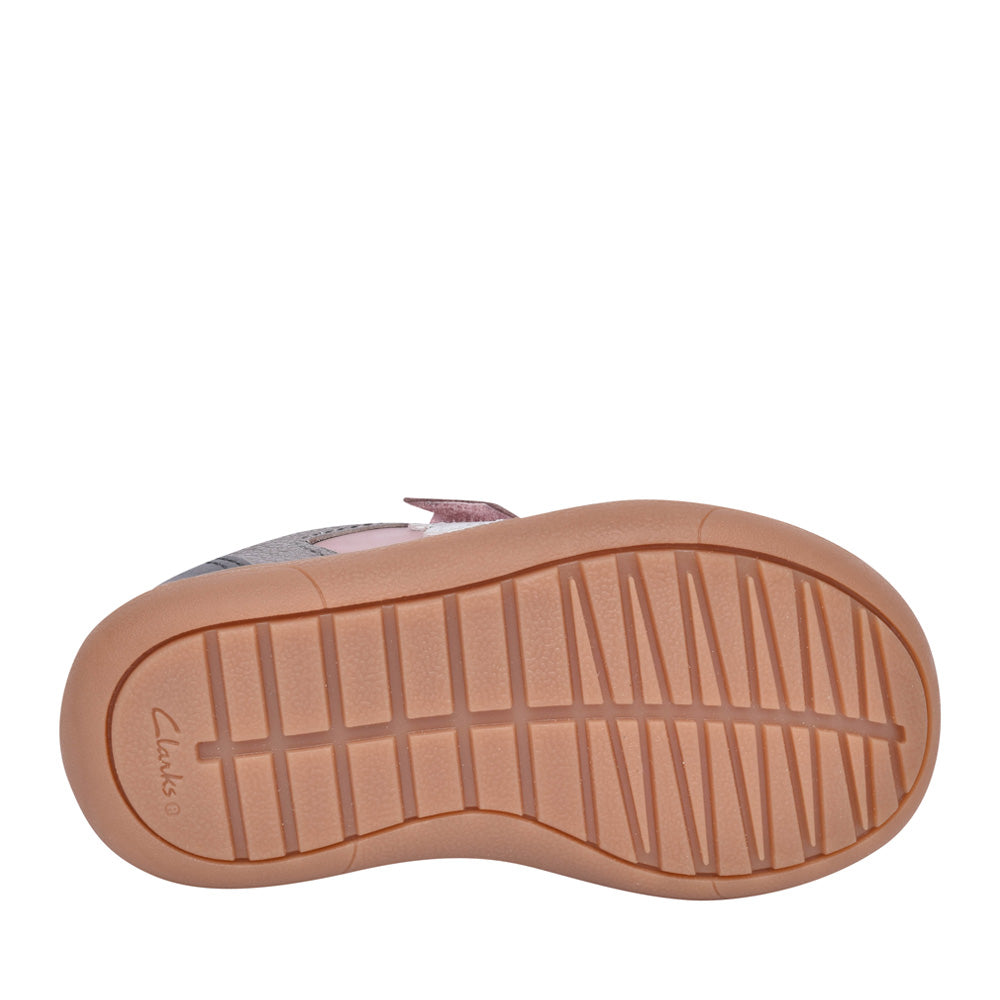 Girls Flash Print Pink Combi Shoe In Kids G Fit