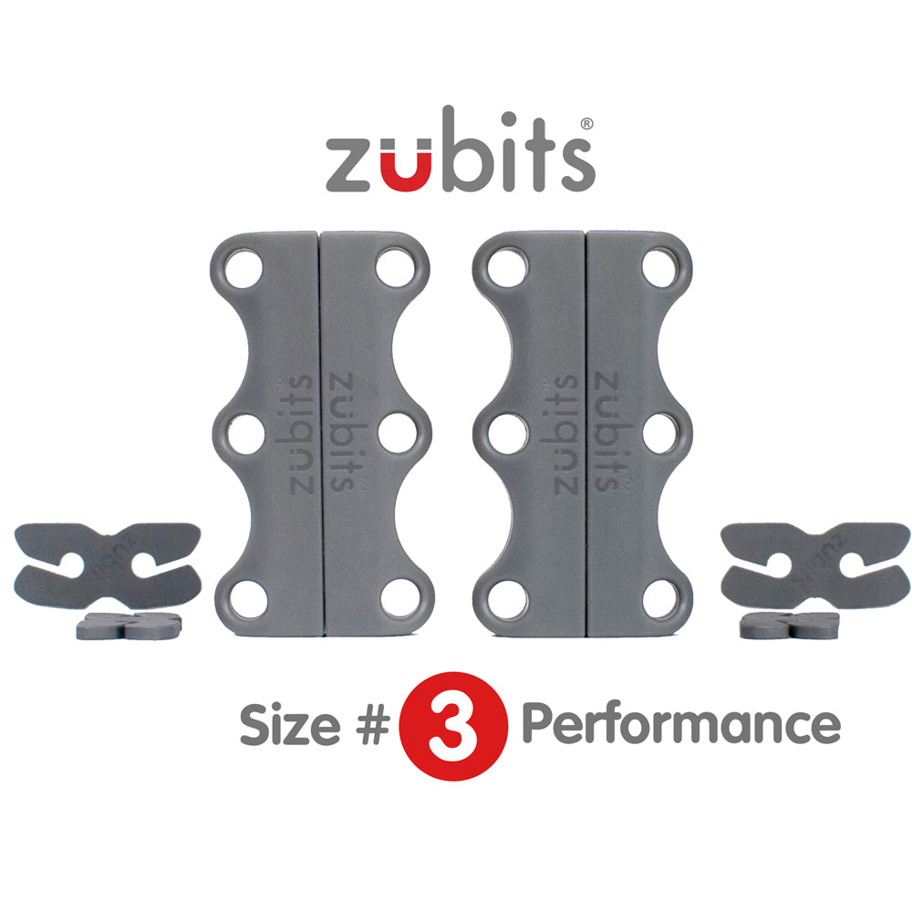 Zubits High Strength Magnetic Laces In Grey