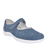 Ladies 496325 Henni Velcro Shoe In Denim