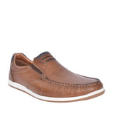 Mens Sage Slip On Shoe In Whiskey