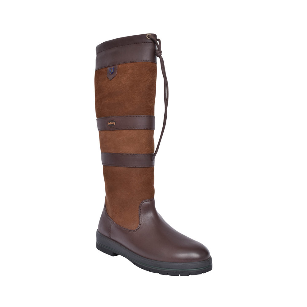 Unisex Galway Leather Country Boot In Walnut