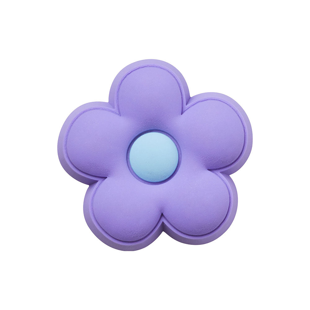 Purple Flower Jibbitz Charm In Purple