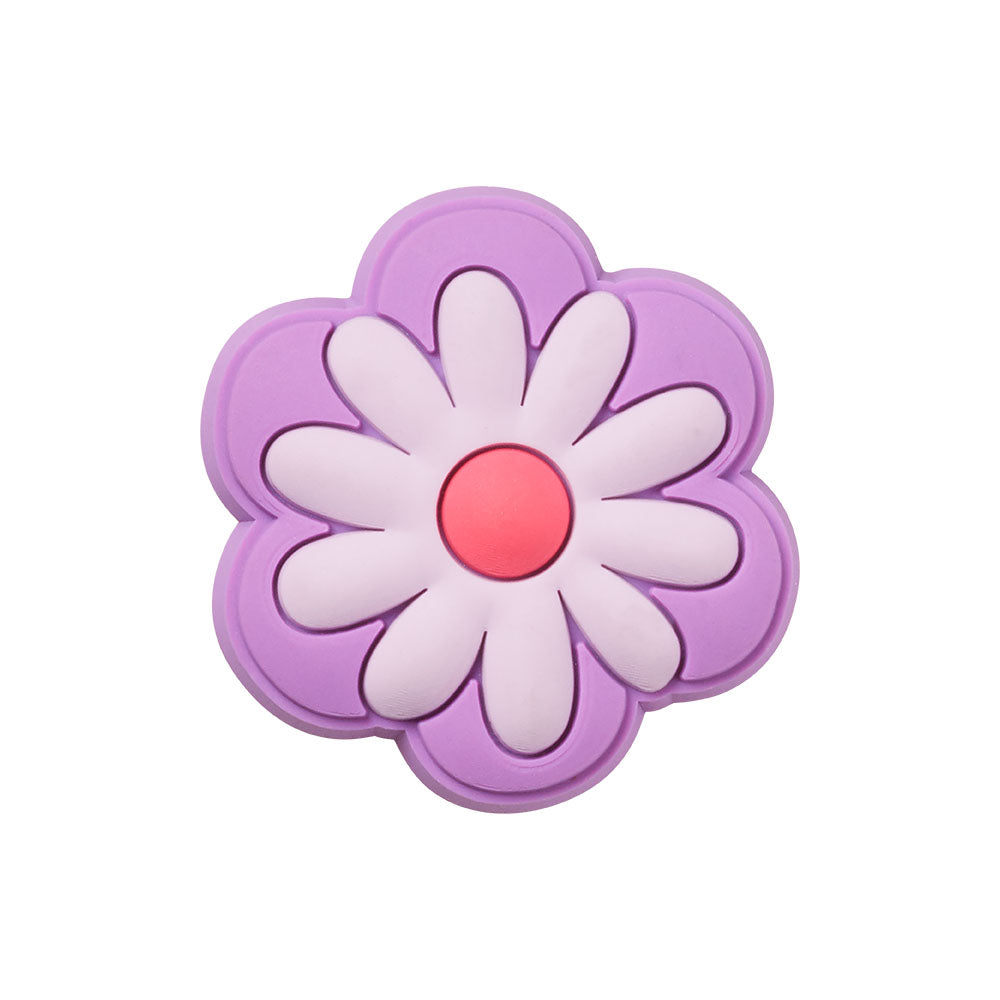 Pretty Purple Flower Jibbitz Charm In Purple