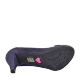 Ladies 4012 Medium Heel Court Shoe In Navy
