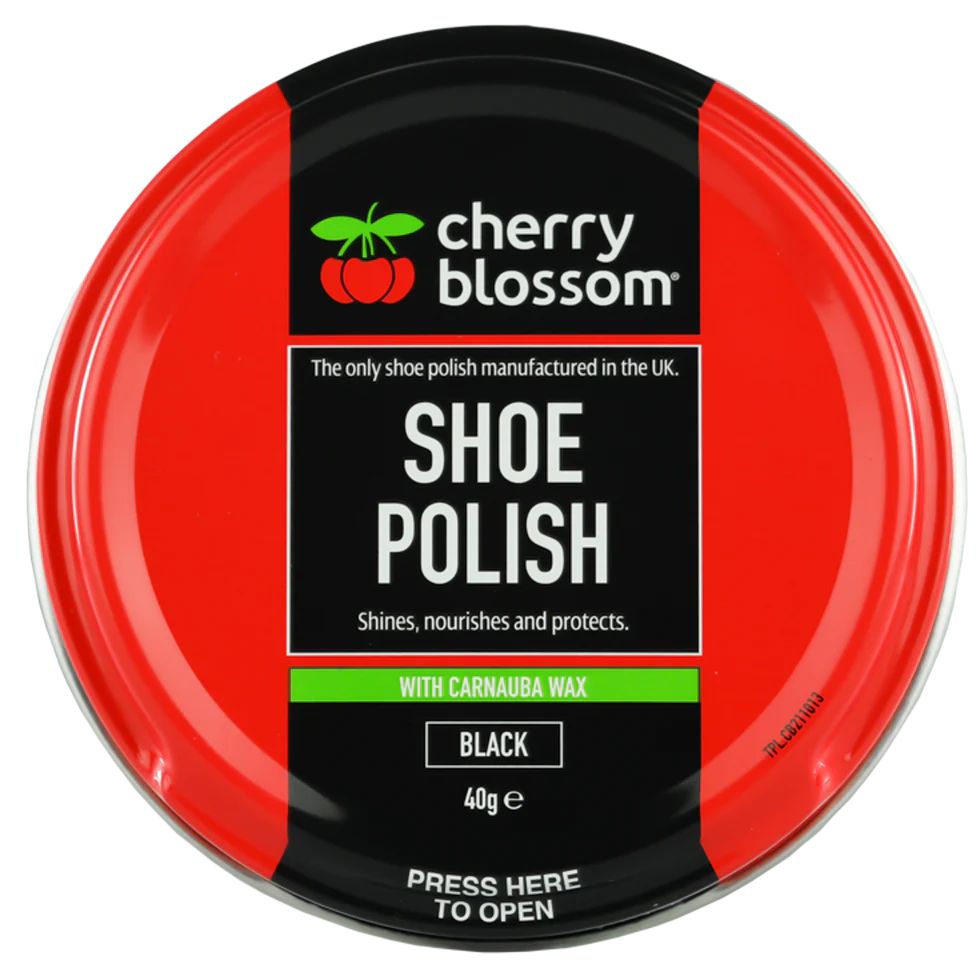 Shoe Polish Paste 40g Tin In Black