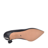 Ladies 7946 Low Heel Court Shoe In Black
