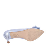 Ladies 7686 Medium Heel Court Shoe In Blue