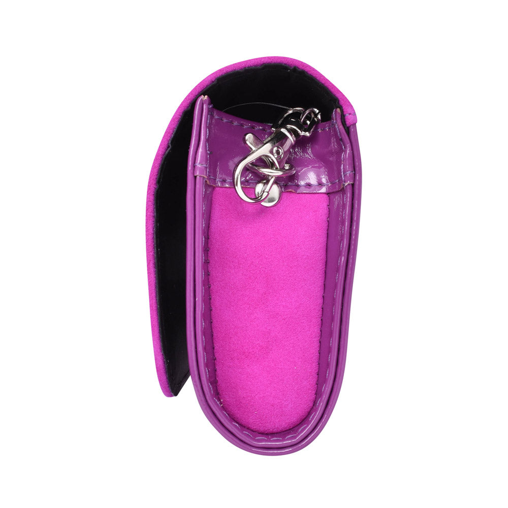 Ladies T20 Diamante Clutch Bag In Hot Pink