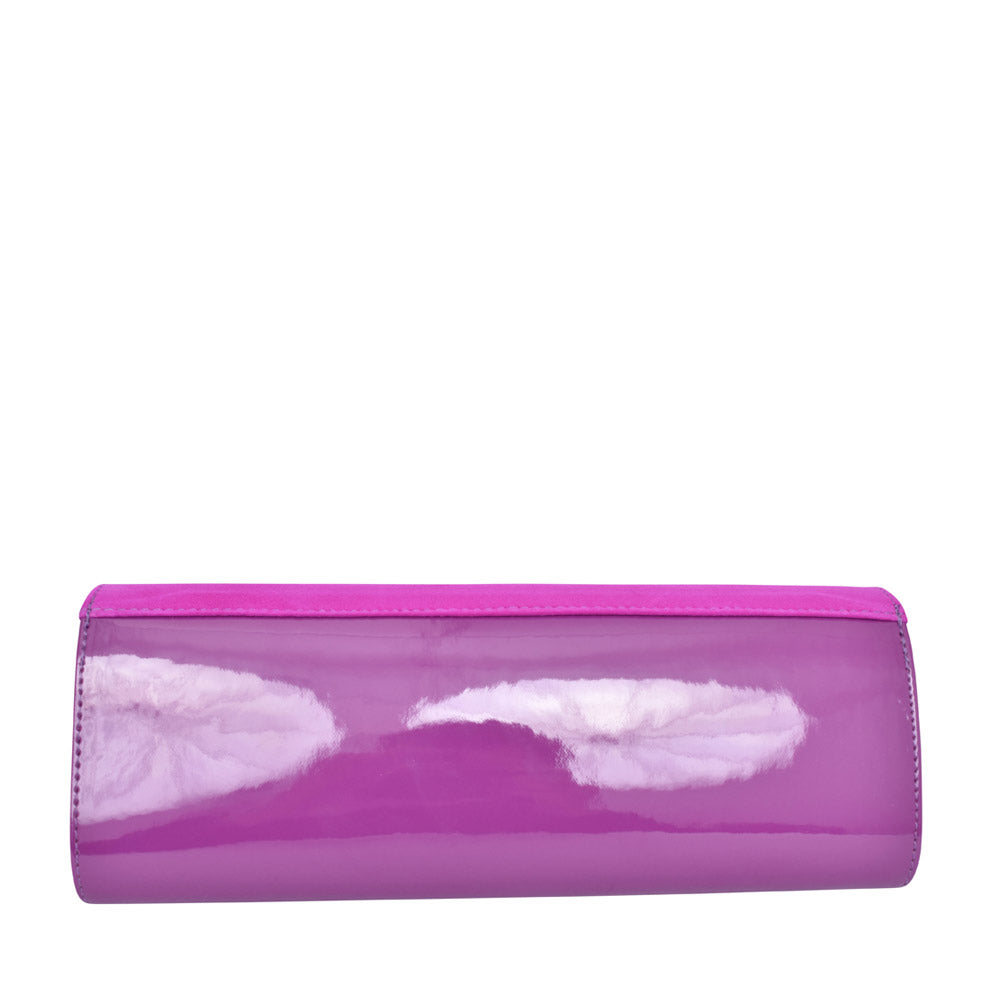Ladies T20 Diamante Clutch Bag In Hot Pink
