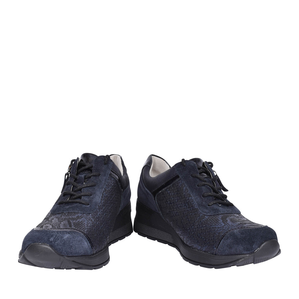 Ladies 939008 H-clara Laced Trainer In Navy