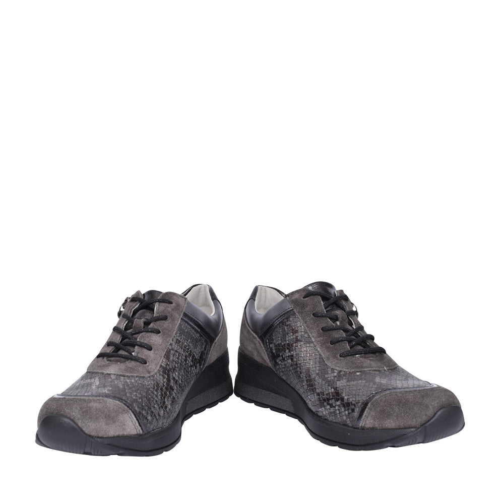 Ladies 939008 H-clara Laced Trainer In Grey