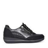 Ladies 98009 Himona Laced Trainer In Black