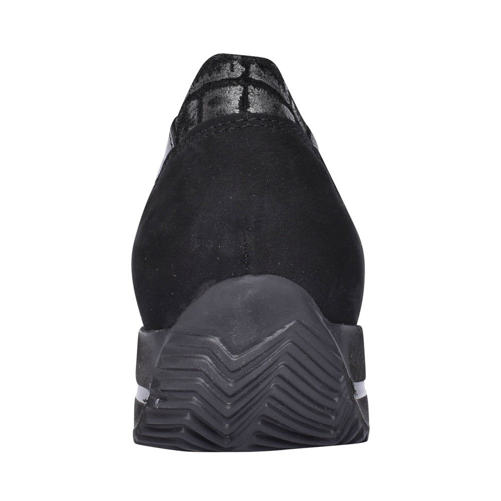 Ladies 98009 Himona Laced Trainer In Black
