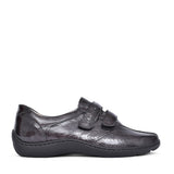 Ladies 496301 Henni Velcro Shoe In Charcoal