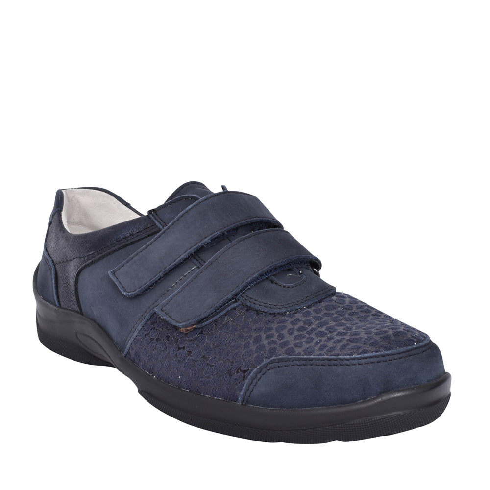 Ladies 312h01 Hesna Velcro Shoe In Navy