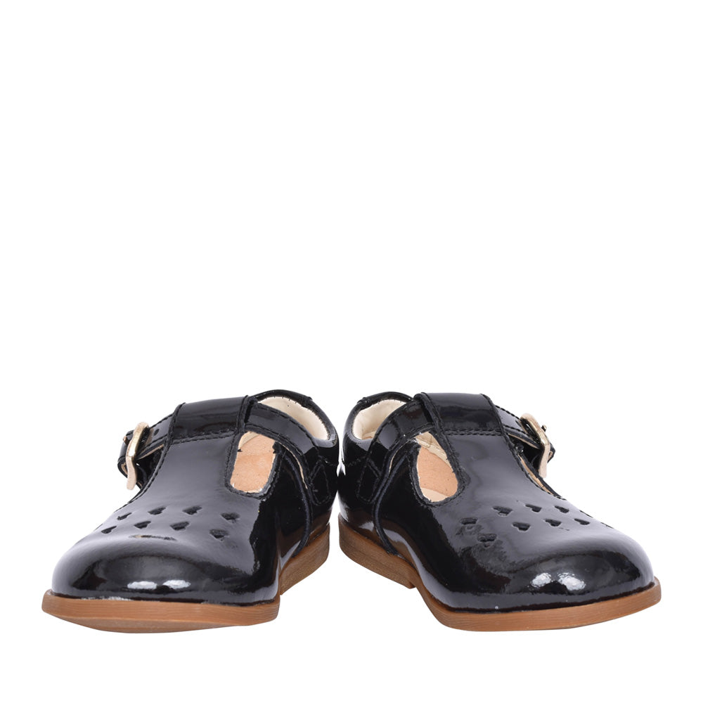 Girls Drew Play Black Patent T-bar Shoe In Kids G Fit