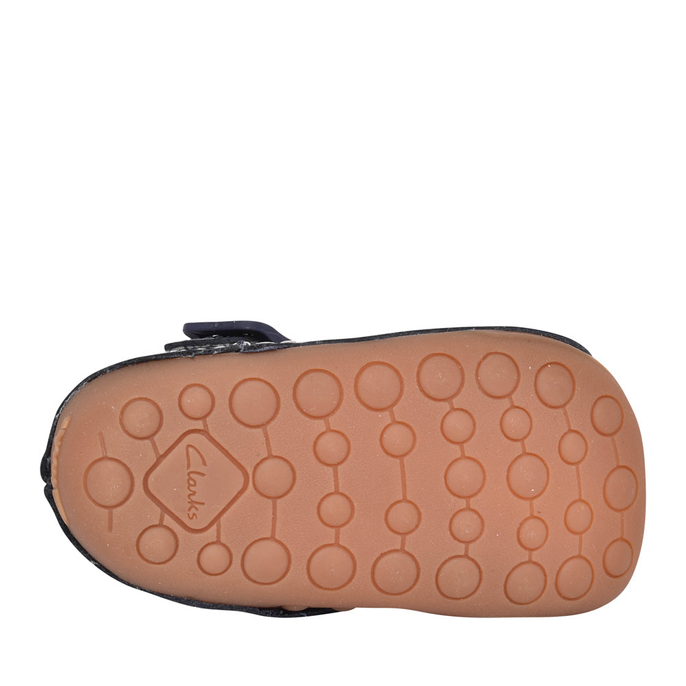 Girls Tiny Beat Navy Patent Shoe In Kids G Fit