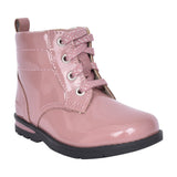 Girls Dabi Lace Pink Patent Boot In Kids F Fit