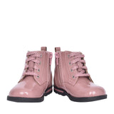 Girls Dabi Lace Pink Patent Boot In Kids F Fit