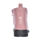 Girls Astrol Lace Pink Patent Boot In Kids F Fit