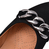 Ladies 6133 G-fit Low Block Heel Court Shoe In Black