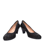 Ladies 6299 G-fit Low Heel Court Shoe In Black