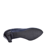 Ladies 6299 G-fit Low Heel Court Shoe In Navy