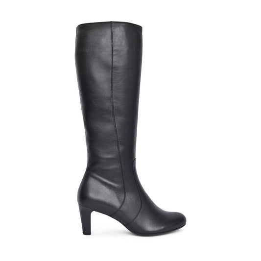 Ladies 95.858 Maybe S. Long Leg Medium Heel Boot In Black