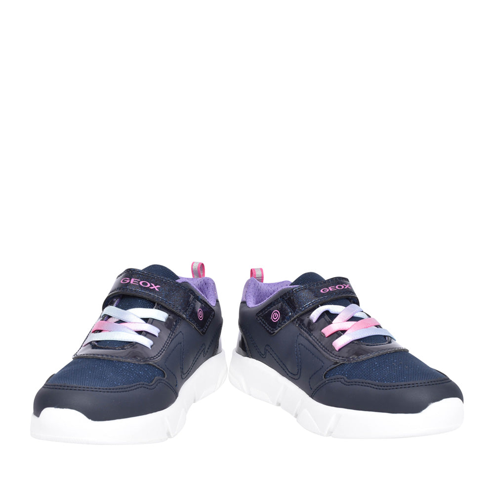 Girls J16dla Aril Velcro Trainer In Navy