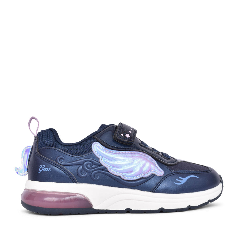 Girls J268vb Spaceclub Velcro Trainer In Navy